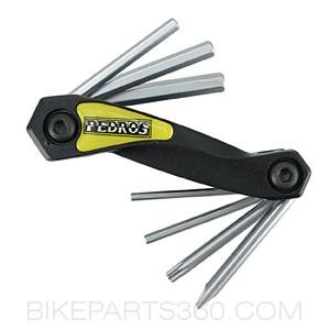 Pedros Folding HexFlatTorx Wrench Set 